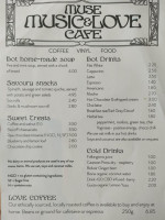 Muse Music And Love Cafe menu