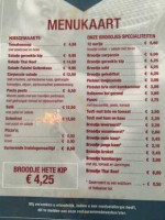 Tennis Club Arnolduspark menu