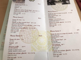 Hana menu