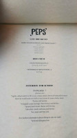 Peps menu