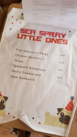 Sea Spray menu