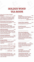 Holden Wood Antiques Centre And Tearooms menu