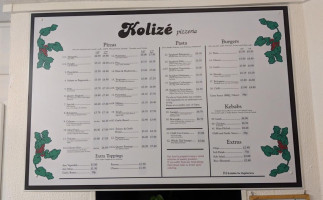 Kolize menu