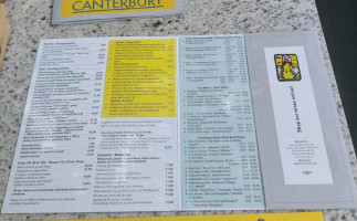 Le Canterbury menu