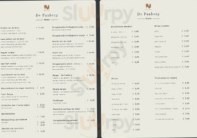 De Panberg Eersel menu