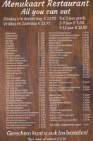 Chinees Indisch Hong Kong Epe menu