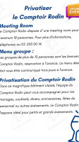 Comptoir Rodin menu