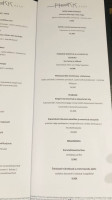 Mekk Restaurant Bar menu