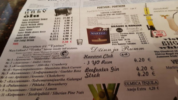 Troika Cafe menu