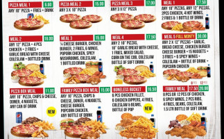 Uk Fried Chicken Pizza menu