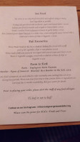 The George Inn menu