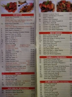 Mings Chinese menu