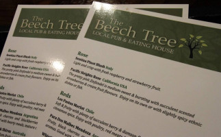 The Beech Tree menu