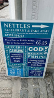 Nettles In Helston menu