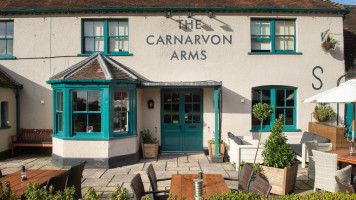 The Carnarvon Arms Pub outside