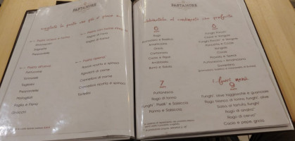 Pastamore E Fantasia menu