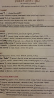 Pizzeria Osee Piatti Tipici menu