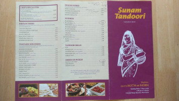 Shunam Tandoori menu