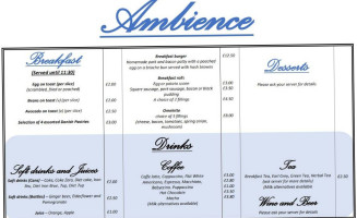 Ambience menu