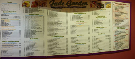 Jade Garden menu
