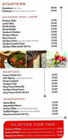 Spicy Doner menu