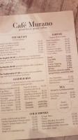 Cafe Murano menu
