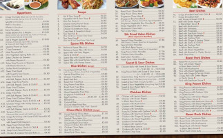 Hong Kong Chinese Takeaway menu