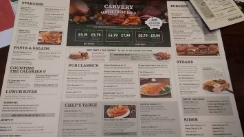 Hartford Mill Pub Carvery menu
