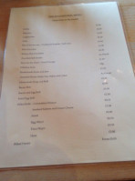 Waterwheel Cafe menu