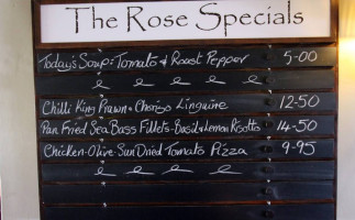 The Rose Inn menu