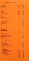 Fyrish Deli menu