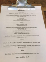Black Isle And Rooms menu