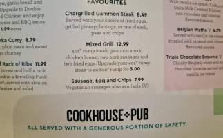 Holystone Park Cookhouse Pub menu