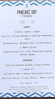 The Fox And Goose menu