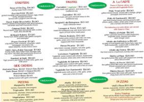 V&g's Italiano menu
