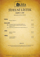 Hotelová Restaurace Malý Pivovar menu