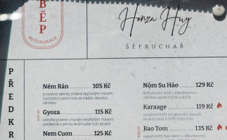 BẾp Autentická Asijská Restaurace menu