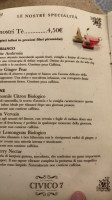 Caffetteria Civico 7 menu