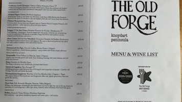 The Old Forge menu