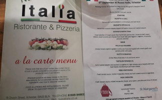 Nuova Italia menu