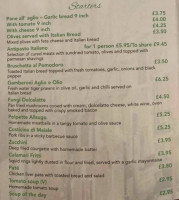 The Village Bistro Greenmount menu