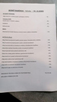 Restaurace Jindice menu