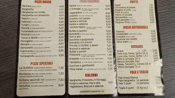 La Bufalina menu