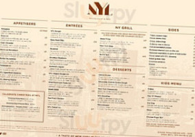 NYL Restaurant & Bar menu