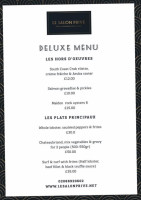 Le Salon Privè menu