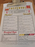 Taste Buds menu
