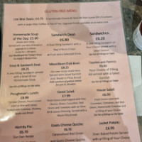 The Country Table Cafe menu