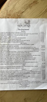 The Greyhound menu