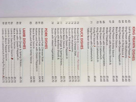 Delight Chinese Takeaway menu