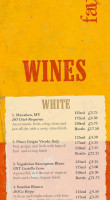 Faustino's Wine Tapas menu